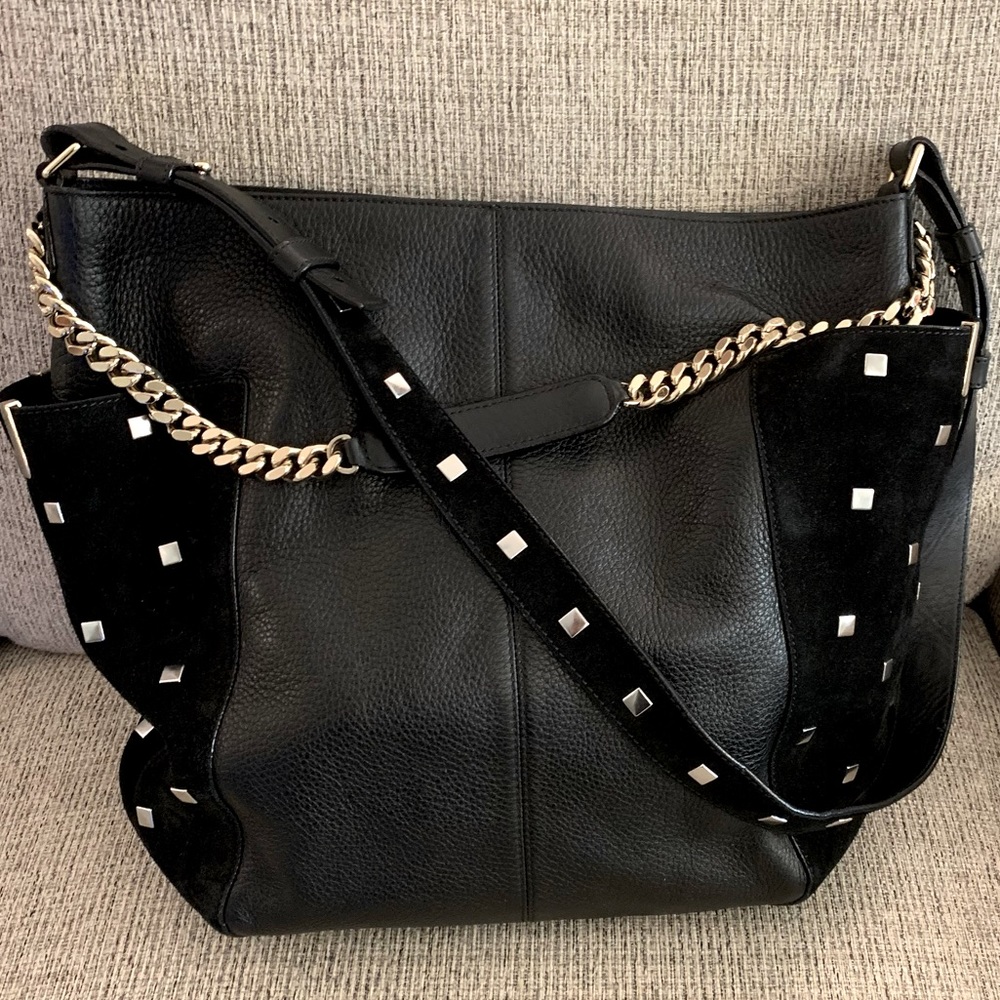 Jimmy Choo black leather handbag